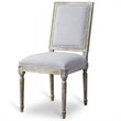 Baxton Studio Clairette Accent Chair in Beige and Light Brown