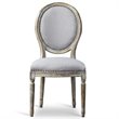 Baxton Studio Clairette Dining Side Chair in Beige and Brown