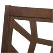 Baxton Studio Mozaika 7 Piece Dining Set in Dark Brown and Black