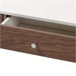 Baxton Studio Gemini Storage Coffee Table in White and Brown