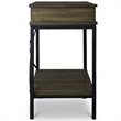 Baxton Studio Newcastle Console Table in Brown and Black