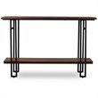 Baxton Studio Newcastle Console Table in Walnut and Black