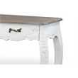 Baxton Studio Bourbonnais Console Table in White and Natural