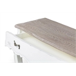 Baxton Studio Bourbonnais Console Table in White and Natural