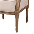 Baxton Studio Chavanon Accent Chair in Light Beige and Brown