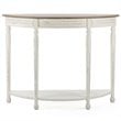 Baxton Studio Vologne Console Table in Antique White and Natural