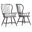 Baxton Studio Longford Windsor Dining Arm Chair in Black (Set of 2)