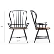 Baxton Studio Longford Windsor Dining Arm Chair in Black (Set of 2)