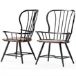 Baxton Studio Longford Windsor Dining Arm Chair in Black (Set of 2)