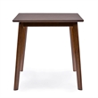 Baxton Studio Sumner 5 Piece Dining Set in Walnut and Black