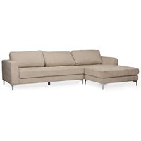 Baxton Studio Agnew Right Facing Sectional in Gray