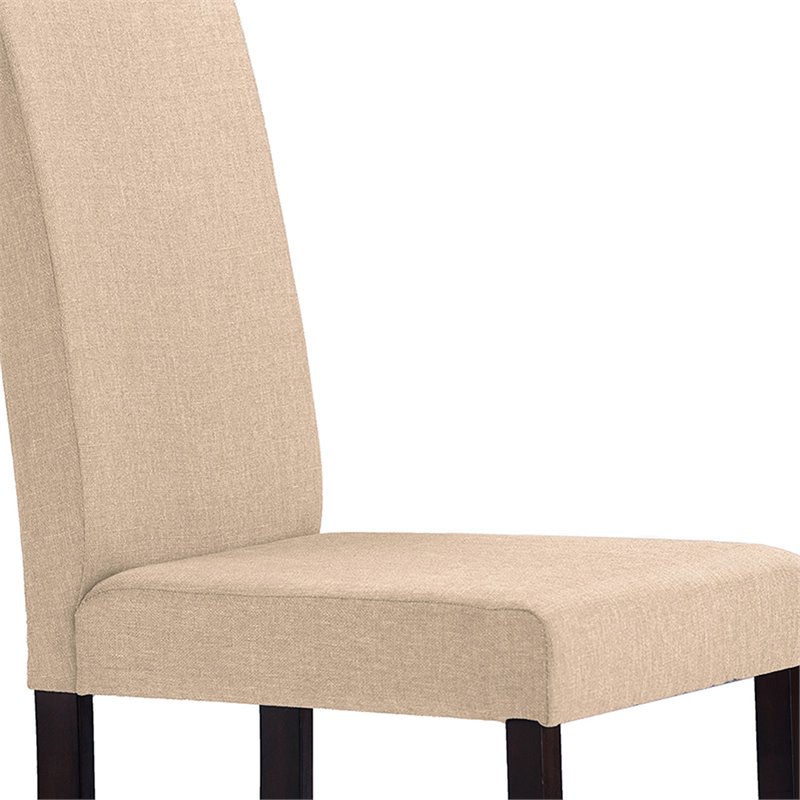 Baxton Studio Andrew Dining Side Chair in Beige (Set of 4)