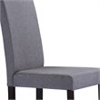 Baxton Studio Andrew Dining Side Chair in Gray and Espresso (Set of 4)