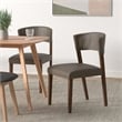 Baxton Studio Montreal Faux Leather Dining Side Chair (Set of 2)