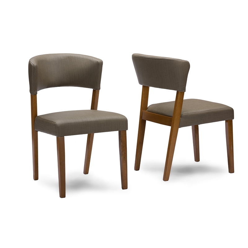 Baxton Studio Montreal Faux Leather Dining Side Chair (Set of 2)