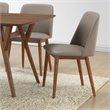 Baxton Studio Lavin Faux Leather Dining Side Chair in Beige (Set of 2)