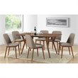 Baxton Studio Lavin Faux Leather Dining Side Chair in Beige (Set of 2)