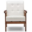 Baxton Studio Masterpieces Accent Chair in White