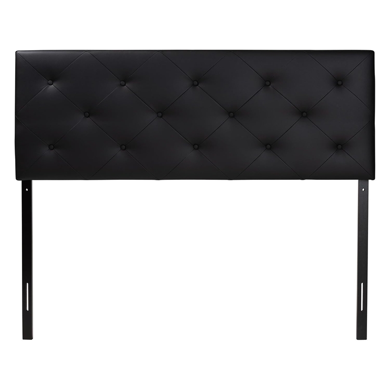 Baxton Studio Baltimore Faux Leather Tufted King Panel Headboard