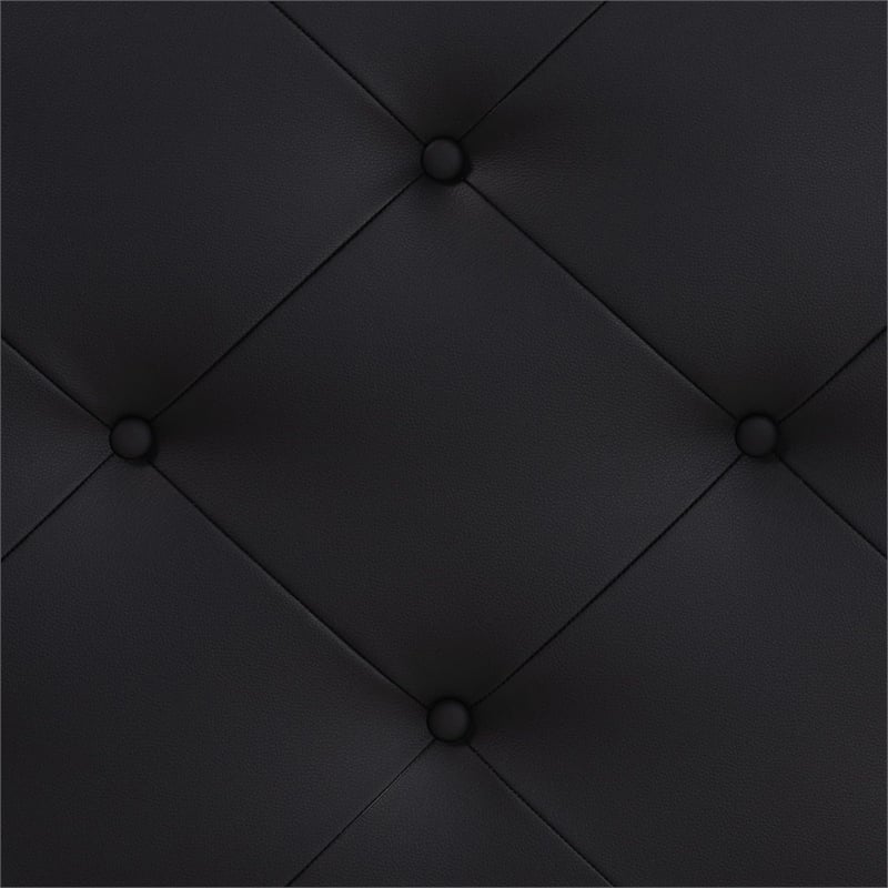 Baxton Studio Baltimore Faux Leather Tufted King Panel Headboard