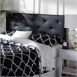 Baxton Studio Baltimore Faux Leather Tufted King Panel Headboard