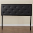 Baxton Studio Baltimore Faux Leather Tufted King Panel Headboard