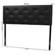 Baxton Studio Baltimore Faux Leather Tufted King Panel Headboard
