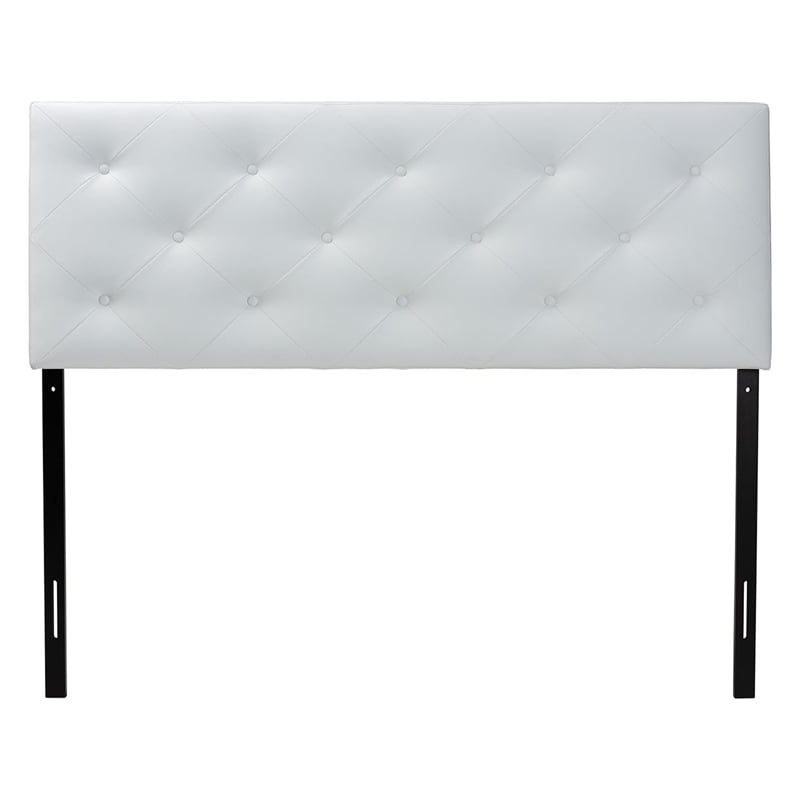 Baxton Studio Baltimore Faux Leather Tufted King Panel Headboard