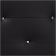 Baxton Studio Dalini Faux Leather Tufted King Panel Headboard in Black