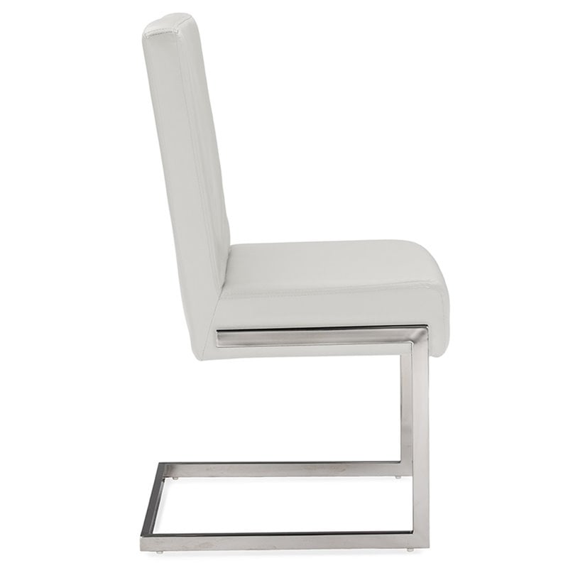 Baxton Studio Toulan Faux Leather Dining Side Chair (Set of 2)