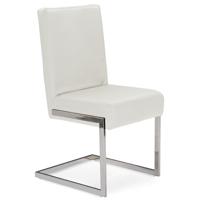 Baxton Studio Toulan Faux Leather Dining Side Chair (Set of 2)
