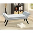 Baxton Studio Tamblin Faux Leather Tufted Ottoman Bench in White
