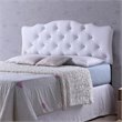 Baxton Studio Rita Faux Leather Tufted Queen Panel Headboard in White