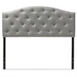 Baxton Studio Myra Tufted Full Panel Headboard in Gray