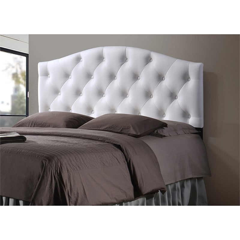 White store scalloped headboard