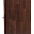 Baxton Studio Fernanda 4 Door Tall Shoe Cabinet in Oak Brown