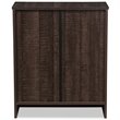 Baxton Studio Decon 3 Drawer Chest in Espresso