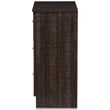 Baxton Studio Decon 3 Drawer Chest in Espresso