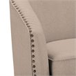 Baxton Studio Porter Swivel Accent Chair in Beige