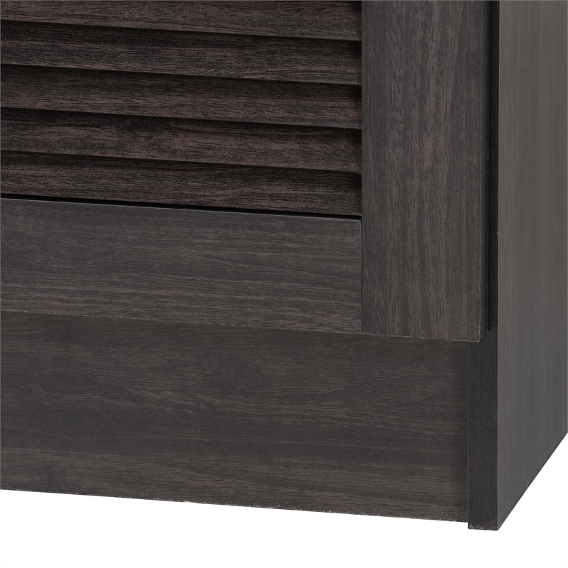 Baxton Studio Agni China Cabinet in Dark Brown