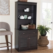 Baxton Studio Agni China Cabinet in Dark Brown