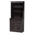 Baxton Studio Agni China Cabinet in Dark Brown
