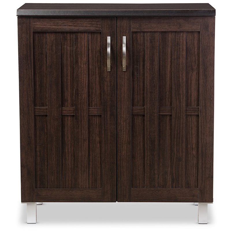 Baxton Studio Excel Sideboard in Dark Brown - Engineered Wood