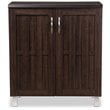 Baxton Studio Excel Sideboard in Dark Brown - Engineered Wood
