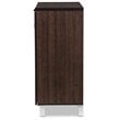 Baxton Studio Excel Sideboard in Dark Brown - Engineered Wood