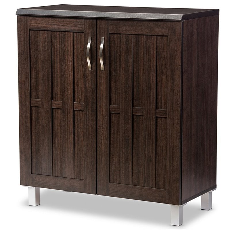 Baxton Studio Excel Sideboard in Dark Brown - Engineered Wood