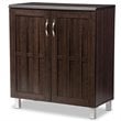 Baxton Studio Excel Sideboard in Dark Brown - Engineered Wood