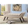 Baxton Studio Tamblin Tufted Bench in Beige