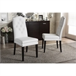 Baxton Studio Dylin Faux Leather Tufted Dining Side Chair (Set of 2)