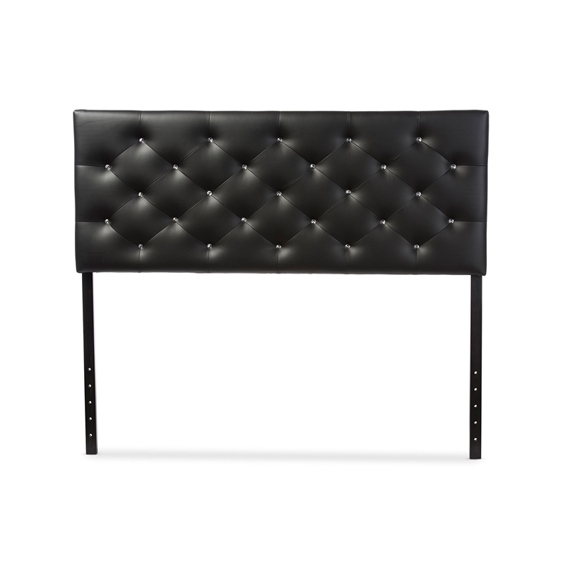 Baxton Studio Viviana Faux Leather Tufted Full Panel Headboard